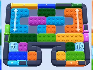 Color Block Jam level 598 / 1520: screenshot of the board