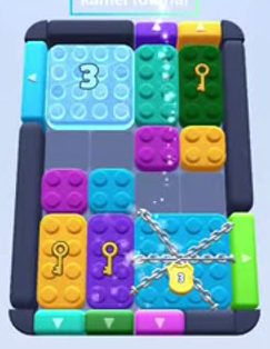 Color Block Jam level 47: screenshot of the board