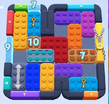 Color Block Jam level 1014 / 1015 / 1920: screenshot of the board