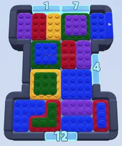 Color Block Jam level: screenshot of the board
