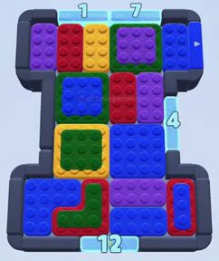 Color Block Jam level 160: screenshot of the board