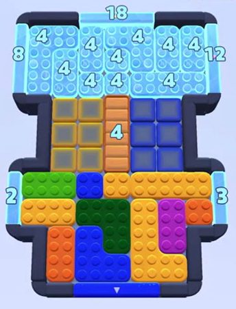 Color Block Jam level 1621 / 1690 / 2622: screenshot of the board