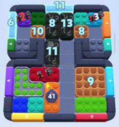 Color Block Jam level 943 / 948 / 1852: screenshot of the board