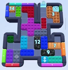 Color Block Jam level 1126 / 2027: screenshot of the board