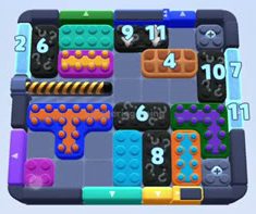 Color Block Jam level: screenshot of the board