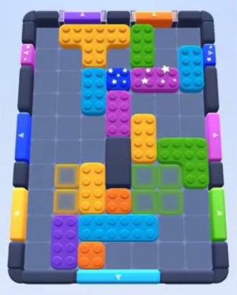 Color Block Jam level: screenshot of the board