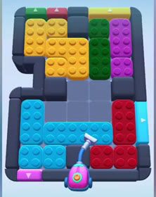 Color Block Jam level: screenshot of the board