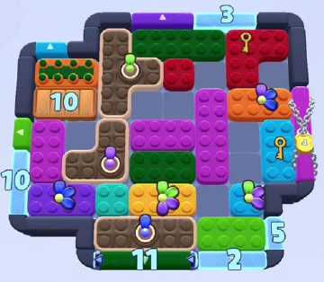 Color Block Jam level 1533 / 1536 / 1546: screenshot of the board