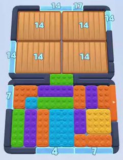 Color Block Jam level: screenshot of the board