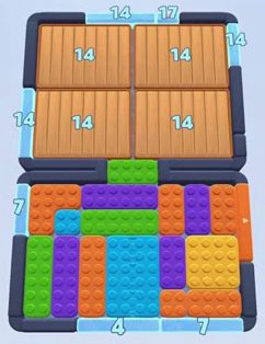 Color Block Jam level 213: screenshot of the board