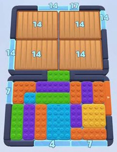 Color Block Jam level: screenshot of the board