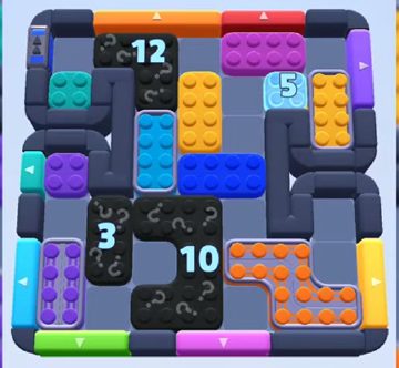 Color Block Jam level 849 / 1752: screenshot of the board