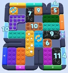 Color Block Jam level 1405 / 1416 / 2314: screenshot of the board
