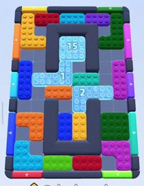 Color Block Jam level 26: screenshot of the board