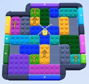 Color Block Jam level 346 / 415 / 740 / 1184: screenshot of the board