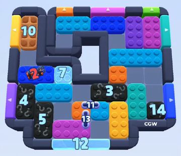 Color Block Jam level 921 / 1793: screenshot of the board