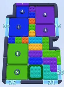 Color Block Jam level 1729 / 1877 / 2736: screenshot of the board