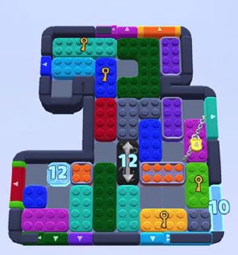 Color Block Jam level 1278 / 1281: screenshot of the board