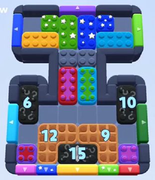 Color Block Jam level 1090 / 1944: screenshot of the board
