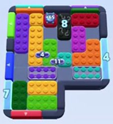 Color Block Jam level 1022 / 1020 / 1926: screenshot of the board