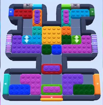 Color Block Jam level 1150 / 1176 / 1178 / 1185 / 2052: screenshot of the board