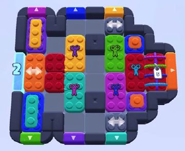Color Block Jam level 1389 / 1392: screenshot of the board