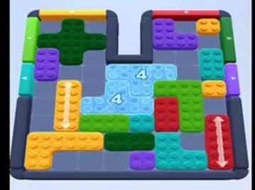 Color Block Jam level 41: screenshot of the board