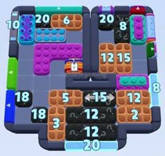 Color Block Jam level: screenshot of the board