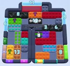 Color Block Jam level 1460 / 2370: screenshot of the board