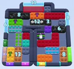 Color Block Jam level: screenshot of the board