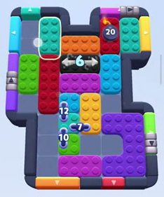 Color Block Jam level: screenshot of the board