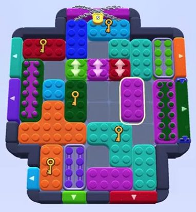 Color Block Jam level 1399 / 1402 / 1409 / 1446: screenshot of the board