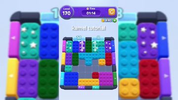 Color Block Jam level 170: screenshot of the board