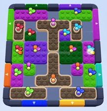 Color Block Jam level 1202: screenshot of the board