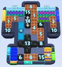 Color Block Jam level: screenshot of the board