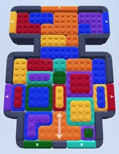 Color Block Jam level: screenshot of the board