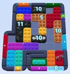 Color Block Jam level 1361 / 1358 / 1388 / 2296: screenshot of the board