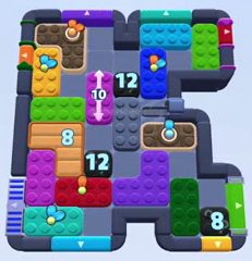 Color Block Jam level 1506 / 1502: screenshot of the board