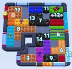 Color Block Jam level: screenshot of the board