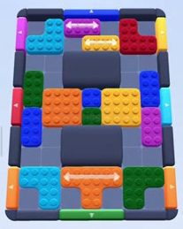 Color Block Jam level 10 / 11 / 12: screenshot of the board
