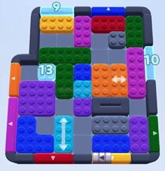 Color Block Jam level 1333: screenshot of the board