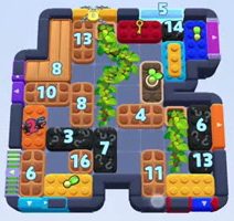 Color Block Jam level: screenshot of the board