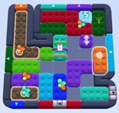 Color Block Jam level 1369 / 1358: screenshot of the board
