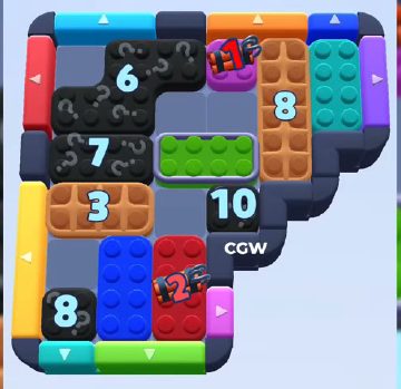Color Block Jam level 926: screenshot of the board