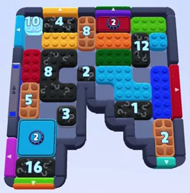 Color Block Jam level 1426 / 2335: screenshot of the board