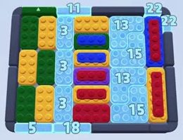Color Block Jam level: screenshot of the board