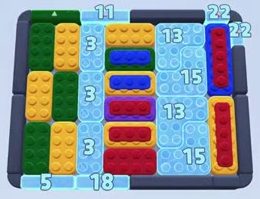 Color Block Jam level: screenshot of the board