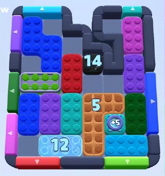 Color Block Jam level 1025 / 1041 / 1907: screenshot of the board