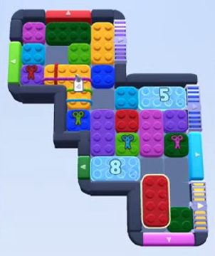 Color Block Jam level 85 / 873 / 1479: screenshot of the board