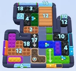 Color Block Jam level 1574 / 2485: screenshot of the board